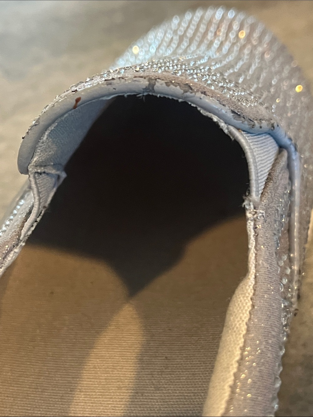 Steve Madden Silver Rhinestone Slip-On Sneakers - Picture 9 of 10
